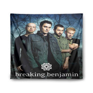 Onyourcases Breaking Benjamin New Custom Printed Silk Fabric Tapestry Indoor Room Wall Decor Art Hanging Home Decorative Wall Painting Brand Background Backdrop