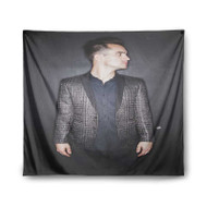 Onyourcases Brendon Urie Panic At The Disco Art Custom Printed Silk Fabric Tapestry Indoor Room Wall Decor Art Hanging Home Decorative Wall Painting Brand Background Backdrop