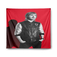 Onyourcases David Guetta DJ Art Custom Printed Silk Fabric Tapestry Indoor Room Wall Decor Art Hanging Home Decorative Wall Painting Brand Background Backdrop