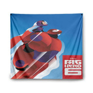 Onyourcases Disney Big Hero 6 Custom Printed Silk Fabric Tapestry Indoor Room Wall Decor Art Hanging Home Decorative Wall Painting Brand Background Backdrop