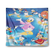 Onyourcases Disney Donald Duck Revolution Custom Printed Silk Fabric Tapestry Indoor Room Wall Decor Art Hanging Home Decorative Wall Painting Brand Background Backdrop