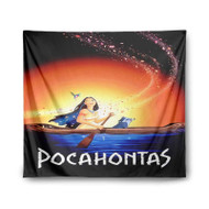 Onyourcases Disney Pocahontas New Custom Printed Silk Fabric Tapestry Indoor Room Wall Decor Art Hanging Home Decorative Wall Painting Brand Background Backdrop