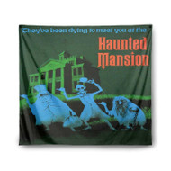 Onyourcases Haunted Mansion Custom Printed Silk Fabric Tapestry Indoor Room Wall Decor Art Hanging Home Decorative Wall Painting Brand Background Backdrop