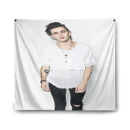 Onyourcases Matt Healy The 1975 Band Custom Printed Silk Fabric Tapestry Indoor Room Wall Decor Art Hanging Home Decorative Wall Painting Brand Background Backdrop