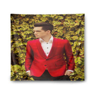 Onyourcases Panic at the Disco Brendon Urie Custom Printed Silk Fabric Tapestry Indoor Room Wall Decor Art Hanging Home Decorative Wall Painting Brand Background Backdrop