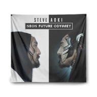 Onyourcases Steve Aoki Neon Future Odyssey Custom Printed Silk Fabric Tapestry Indoor Room Wall Decor Art Hanging Home Decorative Wall Painting Brand Background Backdrop