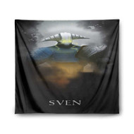 Onyourcases Sven Dota 2 Custom Printed Silk Fabric Tapestry Indoor Room Wall Decor Art Hanging Home Decorative Wall Painting Brand Background Backdrop