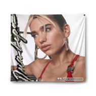 Onyourcases Dua Lipa Break My Heart Custom Printed Silk Fabric Tapestry Indoor Room Wall Decor Art Hanging Home Decorative Wall Arts Painting Brand Background Backdrop