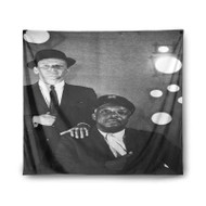 Onyourcases Frank Sinatra and Count Basie Custom Printed Silk Fabric Tapestry Indoor Room Wall Decor Art Hanging Home Decorative Wall Arts Painting Brand Background Backdrop