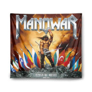 Onyourcases Manowar Kings Of Metal Custom Printed Silk Fabric Tapestry Indoor Room Wall Decor Art Hanging Home Decorative Wall Arts Painting Brand Background Backdrop