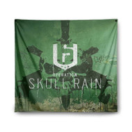 Onyourcases Rainbow Six Siege Skull Rain Custom Printed Silk Fabric Tapestry Indoor Room Wall Decor Art Hanging Home Decorative Wall Arts Painting Brand Background Backdrop