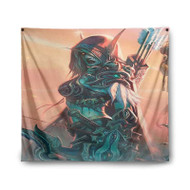 Onyourcases Sylvanas Queen of The Forsaken Custom Printed Silk Fabric Tapestry Indoor Room Wall Decor Art Hanging Home Decorative Wall Arts Painting Brand Background Backdrop