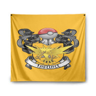 Onyourcases Team Instinct Pokemon Custom Printed Silk Fabric Tapestry Indoor Room Wall Decor Art Hanging Home Decorative Wall Arts Painting Brand Background Backdrop