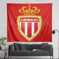 Onyourcases AS Monaco Custom Printed Silk Fabric Tapestry Indoor Room Wall Decor Art Hanging Home Decorative Wall Painting Arts Brand Background Backdrop