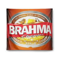 Onyourcases Brahma Beer Chop Custom Printed Silk Fabric Tapestry Indoor Room Wall Decor Art Hanging Home Decorative Wall Painting Arts Brand Background Backdrop