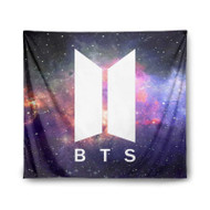 Onyourcases BTS Space Custom Printed Silk Fabric Tapestry Indoor Room Wall Decor Art Hanging Home Decorative Wall Painting Arts Brand Background Backdrop