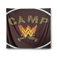 Onyourcases Camp WWE Custom Printed Silk Fabric Tapestry Indoor Room Wall Decor Art Hanging Home Decorative Wall Painting Arts Brand Background Backdrop