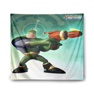 Onyourcases Captain Qwark Ratchet Clank Custom Printed Silk Fabric Tapestry Indoor Room Wall Decor Art Hanging Home Decorative Wall Painting Arts Brand Background Backdrop