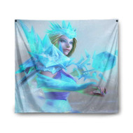 Onyourcases Crystal Maiden Dota 2 Custom Printed Silk Fabric Tapestry Indoor Room Wall Decor Art Hanging Home Decorative Wall Painting Arts Brand Background Backdrop