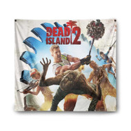 Onyourcases Dead Island 2 Custom Printed Silk Fabric Tapestry Indoor Room Wall Decor Art Hanging Home Decorative Wall Painting Arts Brand Background Backdrop