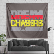 Onyourcases Dream Chasers Custom Printed Silk Fabric Tapestry Indoor Room Wall Decor Art Hanging Home Decorative Wall Painting Arts Brand Background Backdrop