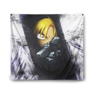 Onyourcases Edward Elric Anime Manga Custom Printed Silk Fabric Tapestry Indoor Room Wall Decor Art Hanging Home Decorative Wall Painting Arts Brand Background Backdrop