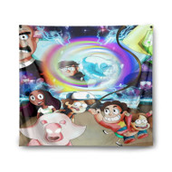 Onyourcases Gravity Falls and Steven Universe Great Custom Printed Silk Fabric Tapestry Indoor Room Wall Decor Art Hanging Home Decorative Wall Painting Arts Brand Background Backdrop