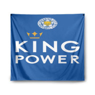 Onyourcases King Power Leicester City FC Custom Printed Silk Fabric Tapestry Indoor Room Wall Decor Art Hanging Home Decorative Wall Painting Arts Brand Background Backdrop