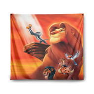 Onyourcases King Simba The Lion King Custom Printed Silk Fabric Tapestry Indoor Room Wall Decor Art Hanging Home Decorative Wall Painting Arts Brand Background Backdrop