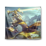 Onyourcases Master Yi League of Legends Custom Printed Silk Fabric Tapestry Indoor Room Wall Decor Art Hanging Home Decorative Wall Painting Arts Brand Background Backdrop