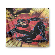 Onyourcases Nightwing DC Comics Great Custom Printed Silk Fabric Tapestry Indoor Room Wall Decor Art Hanging Home Decorative Wall Painting Arts Brand Background Backdrop