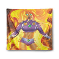 Onyourcases Starfire DC Comics Custom Printed Silk Fabric Tapestry Indoor Room Wall Decor Art Hanging Home Decorative Wall Painting Arts Brand Background Backdrop