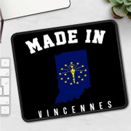 Onyourcases Made In Vincennes Indiana Custom Mouse Pad Personalized Gaming Mouse Pad Desk Mat Premium Non Slip Best Gaming Mouse Keyboard Pad Razer Anime RGB Logitech Glorious Hyperx Mouse Pads