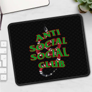 Onyourcases Anti Social Social Club Gucci Custom Mouse Pad Personalized Gaming Mouse Pad Desk Mat Premium Non Slip Gaming Mouse Best Keyboard Pad Razer Anime RGB Logitech Glorious Hyperx Mouse Pads