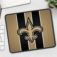 Onyourcases New Orleans Saints NFL Custom Mouse Pad Personalized Gaming Mouse Pad Desk Mat Premium Non Slip Gaming Mouse Best Keyboard Pad Razer Anime RGB Logitech Glorious Hyperx Mouse Pads