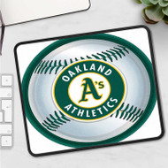 Onyourcases Oakland Athletics MLB Custom Mouse Pad Personalized Gaming Mouse Pad Desk Mat Premium Non Slip Gaming Mouse Best Keyboard Pad Razer Anime RGB Logitech Glorious Hyperx Mouse Pads