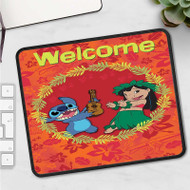 Onyourcases Disney Lilo and Stitch Welcome Custom Mouse Pad Personalized Gaming Mouse Pad Desk Mat Premium Non Slip Gaming Mouse Best Keyboard Pad Razer Anime RGB Logitech Glorious Hyperx Mouse Pads