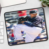 Onyourcases Felix Hernandez MLB Custom Mouse Pad Personalized Gaming Mouse Pad Desk Mat Premium Non Slip Gaming Mouse Best Keyboard Pad Razer Anime RGB Logitech Glorious Hyperx Mouse Pads