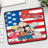 Onyourcases American Dad Custom Mouse Pad Personalized Gaming Mouse Pad Desk Mat Premium Non Slip Gaming Mouse Keyboard Pad Razer Best Anime RGB Logitech Glorious Hyperx Mouse Pads