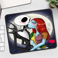 Onyourcases Jack Skellington and Sally The Nightmare Before Christmas Custom Mouse Pad Personalized Gaming Mouse Pad Desk Mat Premium Non Slip Gaming Mouse Keyboard Pad Razer Best Anime RGB Logitech Glorious Hyperx Mouse Pads