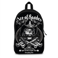 Onyourcases Ace of Spades Custom Backpack Polyester Unisex Personalized Waterproof Travel Bag School Bag Work Bag Laptop Lunch Office Book Fabric Backpack