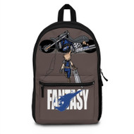 Onyourcases Akira Final Fantasy Custom Backpack Polyester Unisex Personalized Waterproof Travel Bag School Bag Work Bag Laptop Lunch Office Book Fabric Backpack