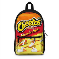 Onyourcases Flamin Hot Cheetos Custom Backpack Polyester Unisex Personalized Waterproof Travel Bag School Bag Work Bag Laptop Lunch Office Book Fabric Backpack