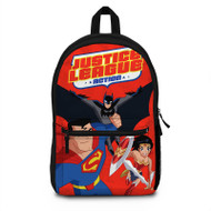 Onyourcases Justice League Action Custom Backpack Polyester Unisex Personalized Waterproof Travel Bag School Bag Work Bag Laptop Lunch Office Book Fabric Backpack