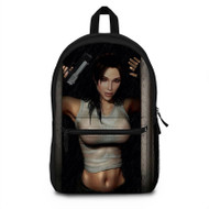 Onyourcases Sexy Lara Croft Custom Backpack Polyester Unisex Personalized Waterproof Travel Bag School Bag Work Bag Laptop Lunch Office Book Fabric Backpack