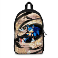 Onyourcases Sonic The Lost Hedgehog Tales Custom Backpack Polyester Unisex Personalized Waterproof Travel Bag School Bag Work Bag Laptop Lunch Office Book Fabric Backpack