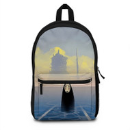 Onyourcases Spirited Away No Face Studio Ghibli Arts Custom Backpack Polyester Unisex Personalized Waterproof Travel Bag School Bag Work Bag Laptop Lunch Office Book Fabric Backpack