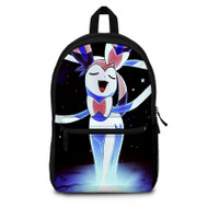 Onyourcases Sylveon Pokemon Custom Backpack Polyester Unisex Personalized Waterproof Travel Bag School Bag Work Bag Laptop Lunch Office Book Fabric Backpack