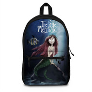 Onyourcases The Little Mermaid Tim Burton Custom Backpack Polyester Unisex Personalized Waterproof Travel Bag School Bag Work Bag Laptop Lunch Office Book Fabric Backpack