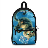 Onyourcases Alice Through the Looking Glass The Cat Cheshire Custom Backpack Polyester Unisex New Personalized Waterproof Travel Bag School Bag Work Bag Laptop Lunch Office Book Fabric Backpack